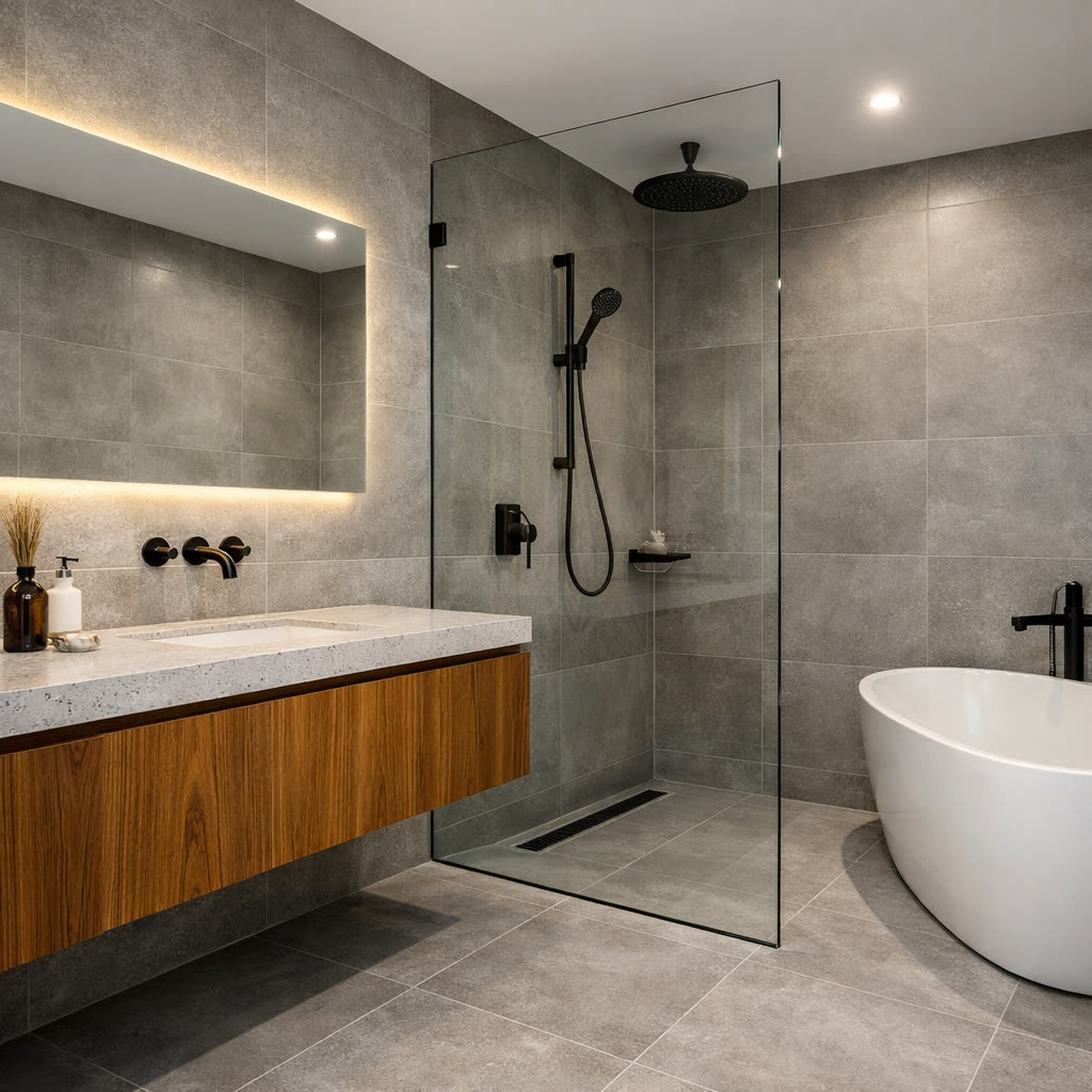 After - Griffith bathroom transformation