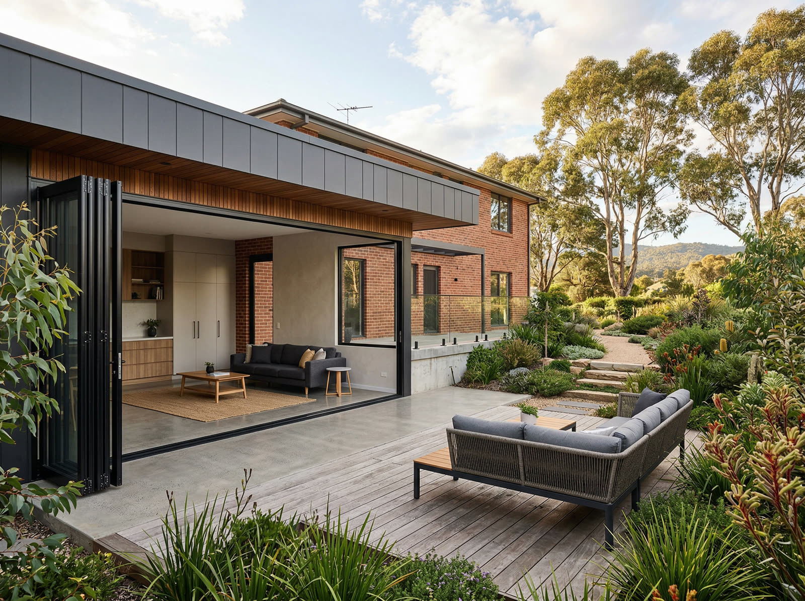 Modern home extension interior